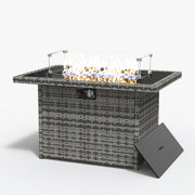 LayinSun 44-Inch Propane Gas Rectangle Fire Pit Table 55000 BTU Firepits for Outside