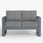 LayinSun Hight Back Aluminum Outdoor Loveseat 2 Seat - Hyannis Collection