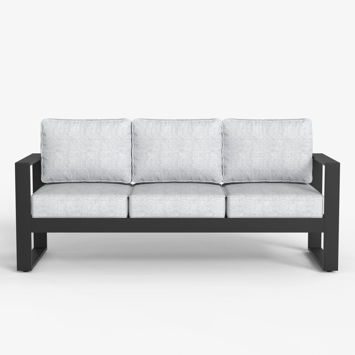 LayinSun Hight Back Aluminum Outdoor Sofa 3 Seat - Hyannis Collection