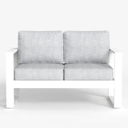 LayinSun Hight Back Aluminum Outdoor Loveseat 2 Seat - Hyannis Collection