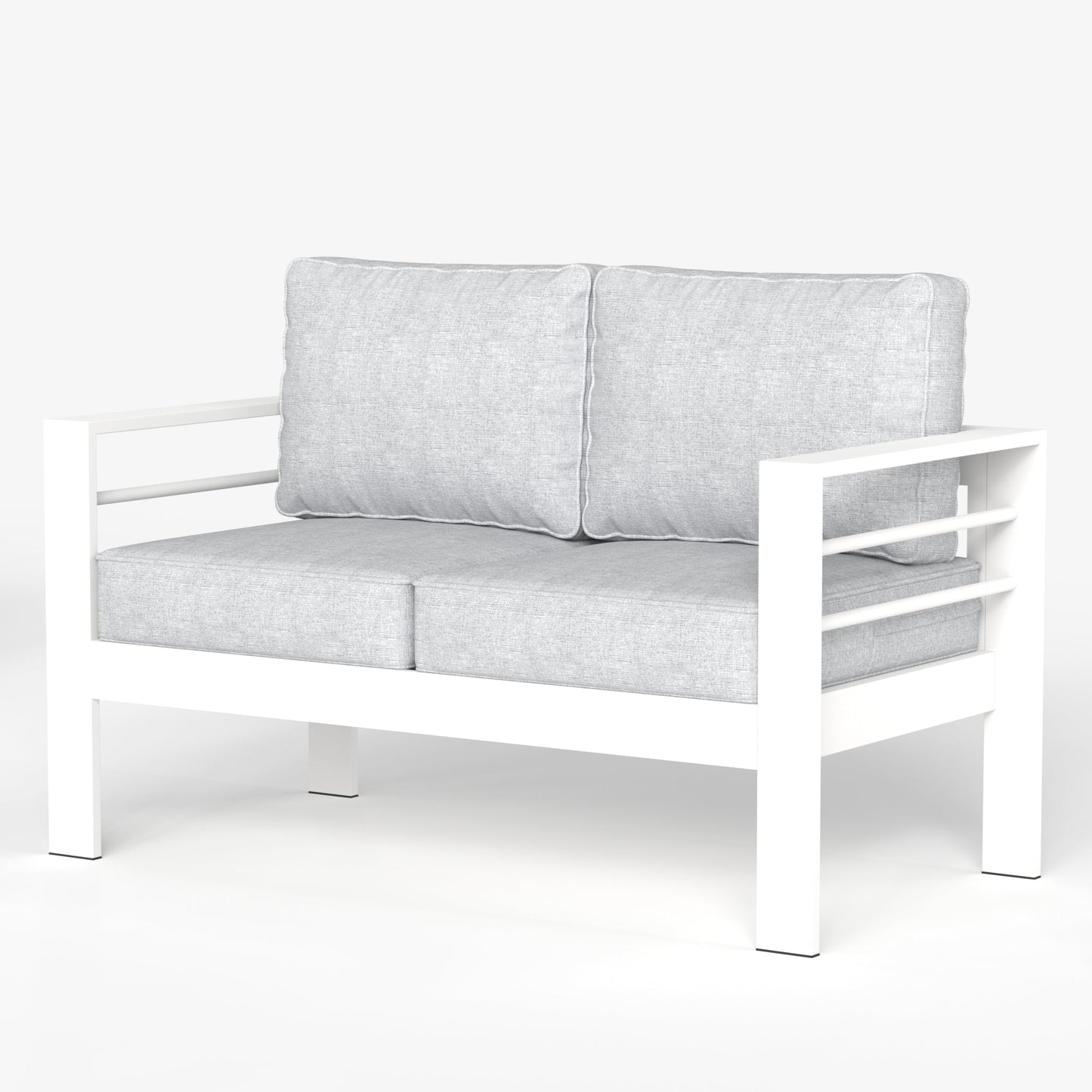 LayinSun Aluminum Outdoor Loveseat 2 Seat - Alturas Collection