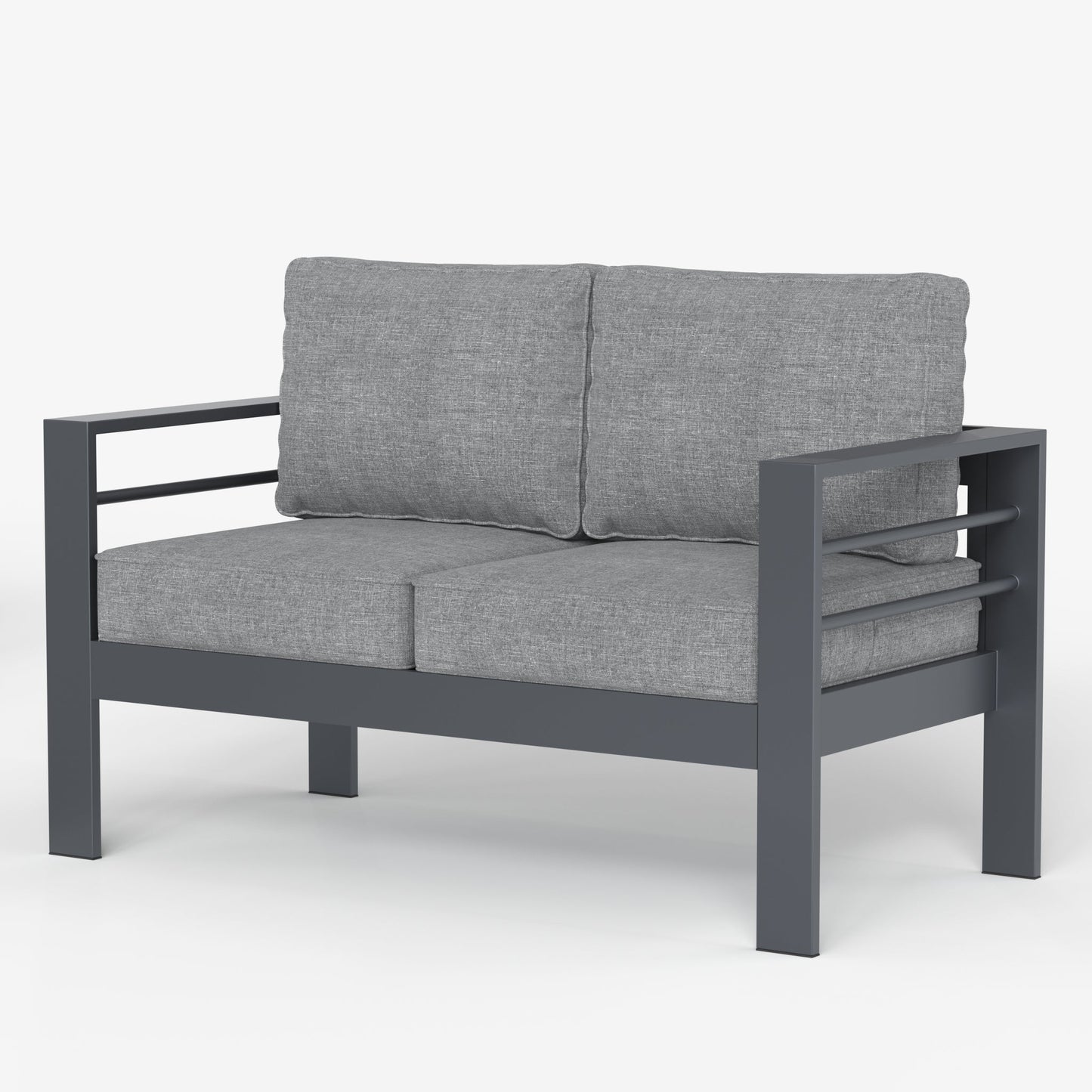 LayinSun Aluminum Outdoor Loveseat 2 Seat - Alturas Collection