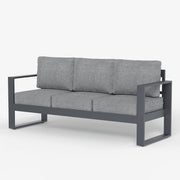 LayinSun Hight Back Aluminum Outdoor Sofa 3 Seat - Hyannis Collection