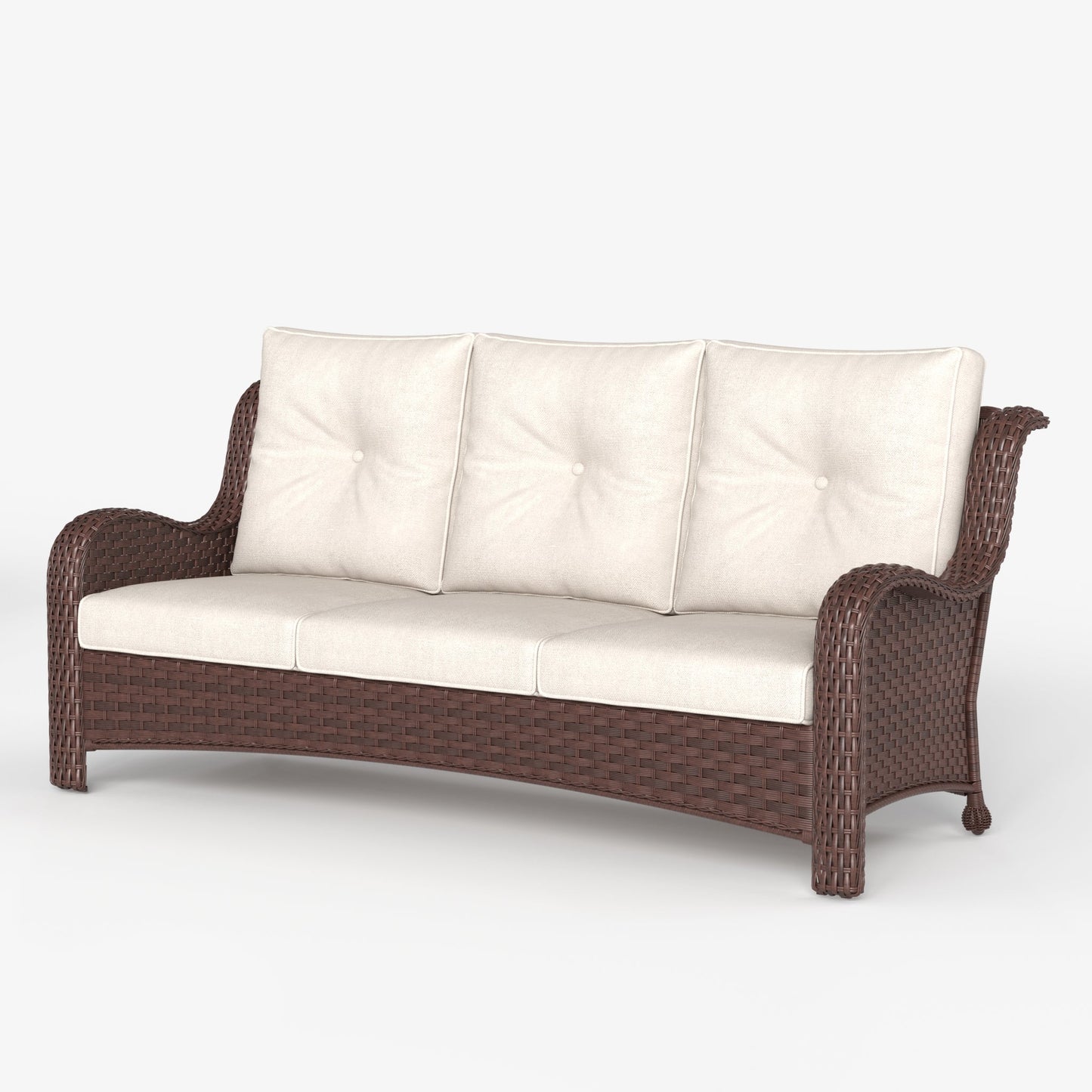 LayinSun Wicker Outdoor Sofa 3-Seat Couch - Monterey Collection
