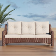 LayinSun Wicker Outdoor Sofa 3-Seat Couch - Monterey Collection