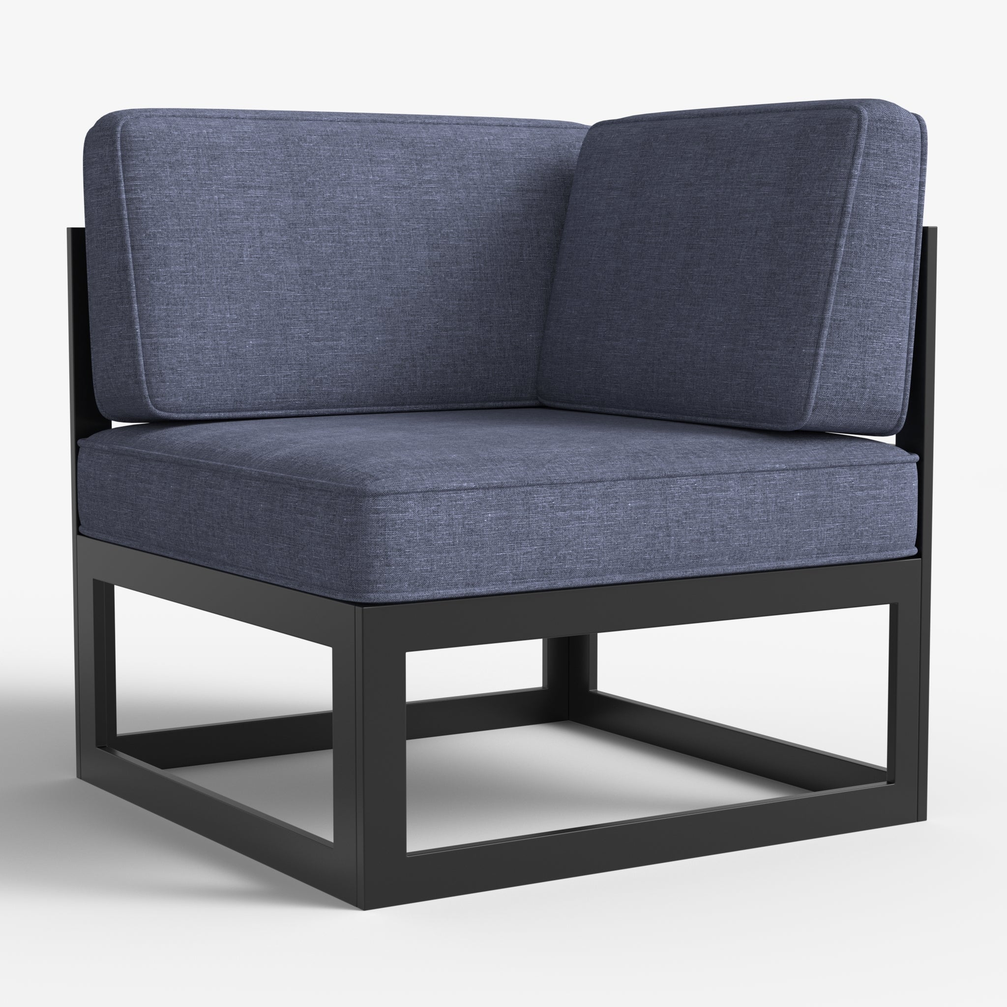 LayinSun Modern Aluminum Outdoor Modular Sectional Corner Chair