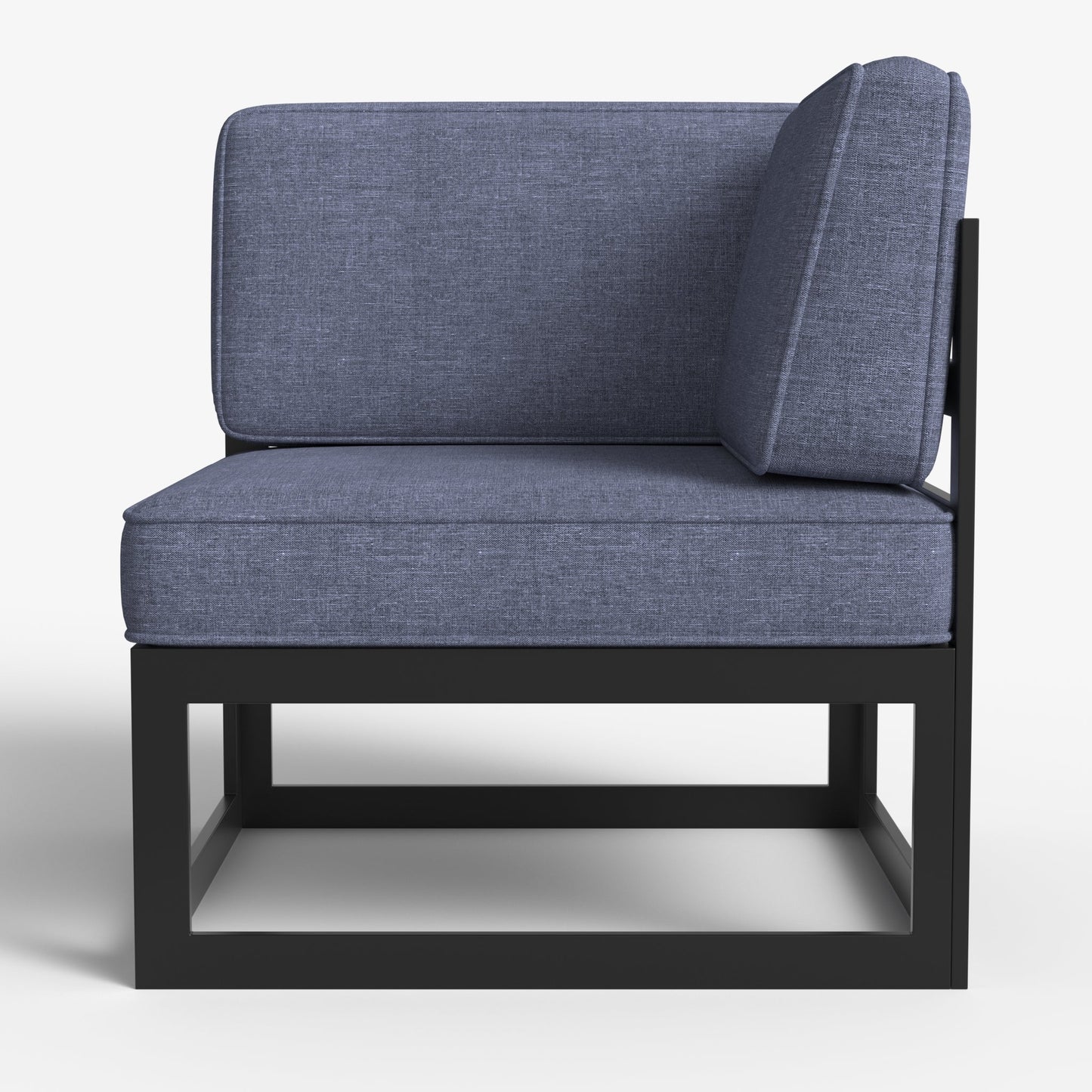 LayinSun Modern Aluminum Outdoor Modular Sectional Corner Chair