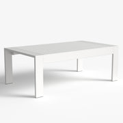 LayinSun 43 inch Modern Aluminum Outdoor Rectangle Coffee Table
