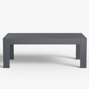LayinSun 43 inch Modern Aluminum Outdoor Rectangle Coffee Table