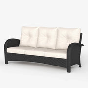 LayinSun Outdoor Wicker 3-Seat Sofa With Cushion - Palermo Collection