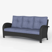 LayinSun Outdoor Wicker 3-Seat Sofa With Cushion - Palermo Collection