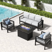 LayinSun Outdoor Aluminum Armchair Set of 2 - Alturas Collection