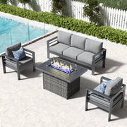 LayinSun Outdoor Aluminum Armchair Set of 2 - Alturas Collection