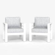 LayinSun Outdoor Aluminum Armchair Set of 2 - Alturas Collection