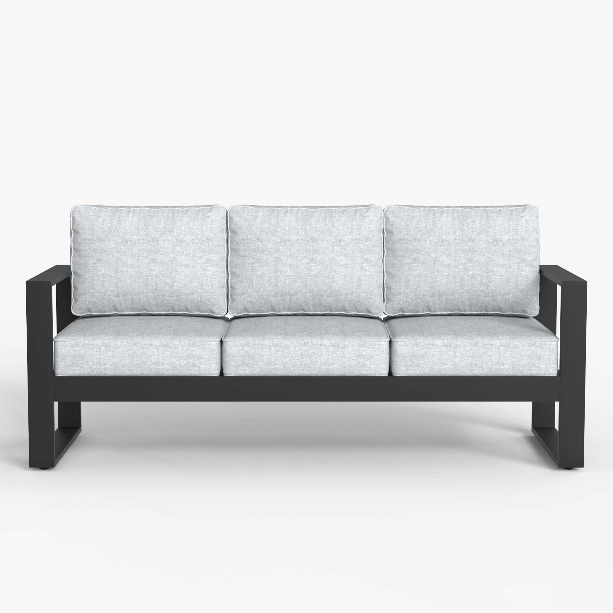LayinSun Hight Back Aluminum Outdoor Sofa 3 Seat - Hyannis Collection