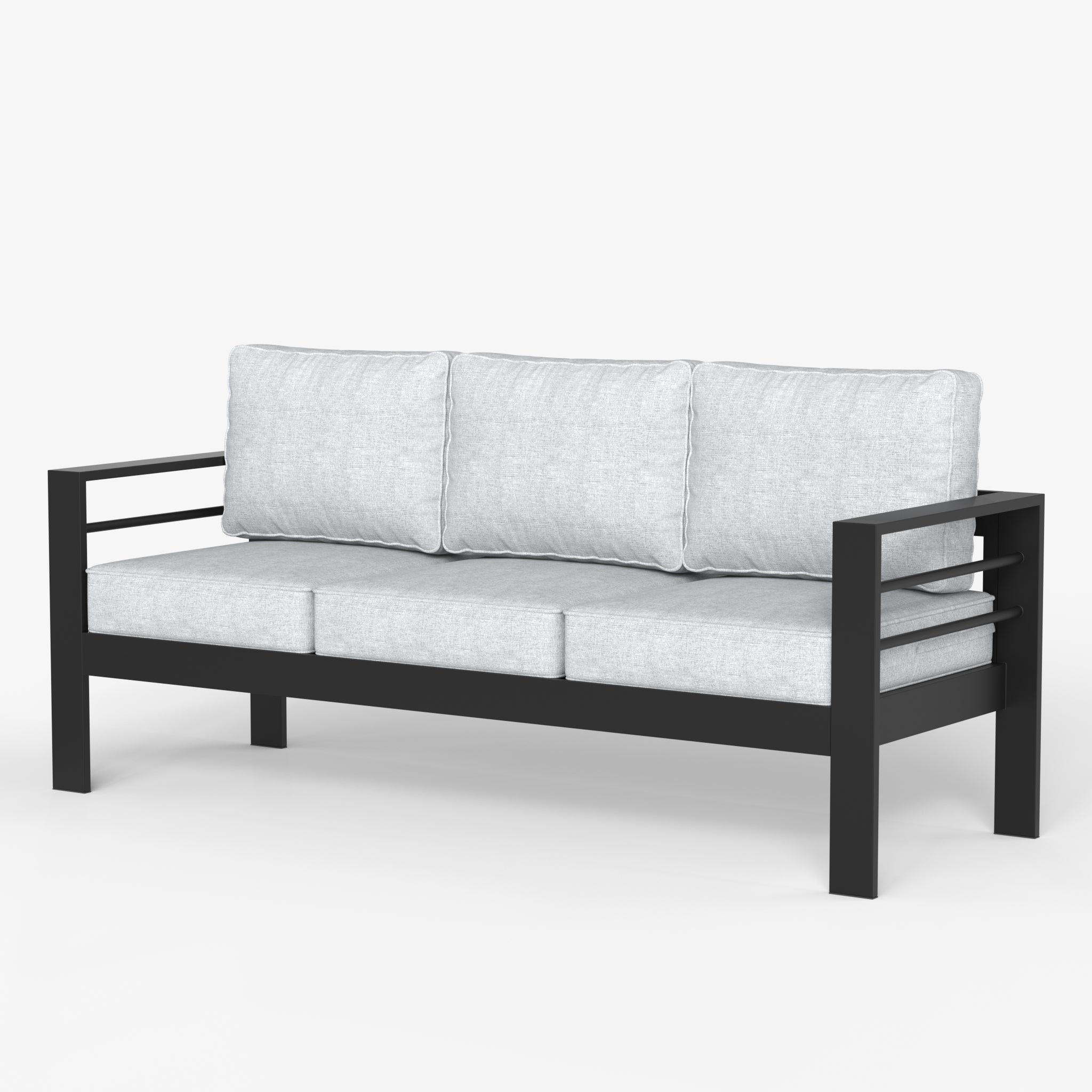 LayinSun Aluminum Outdoor Sofa 3 Seat - Alturas Collection