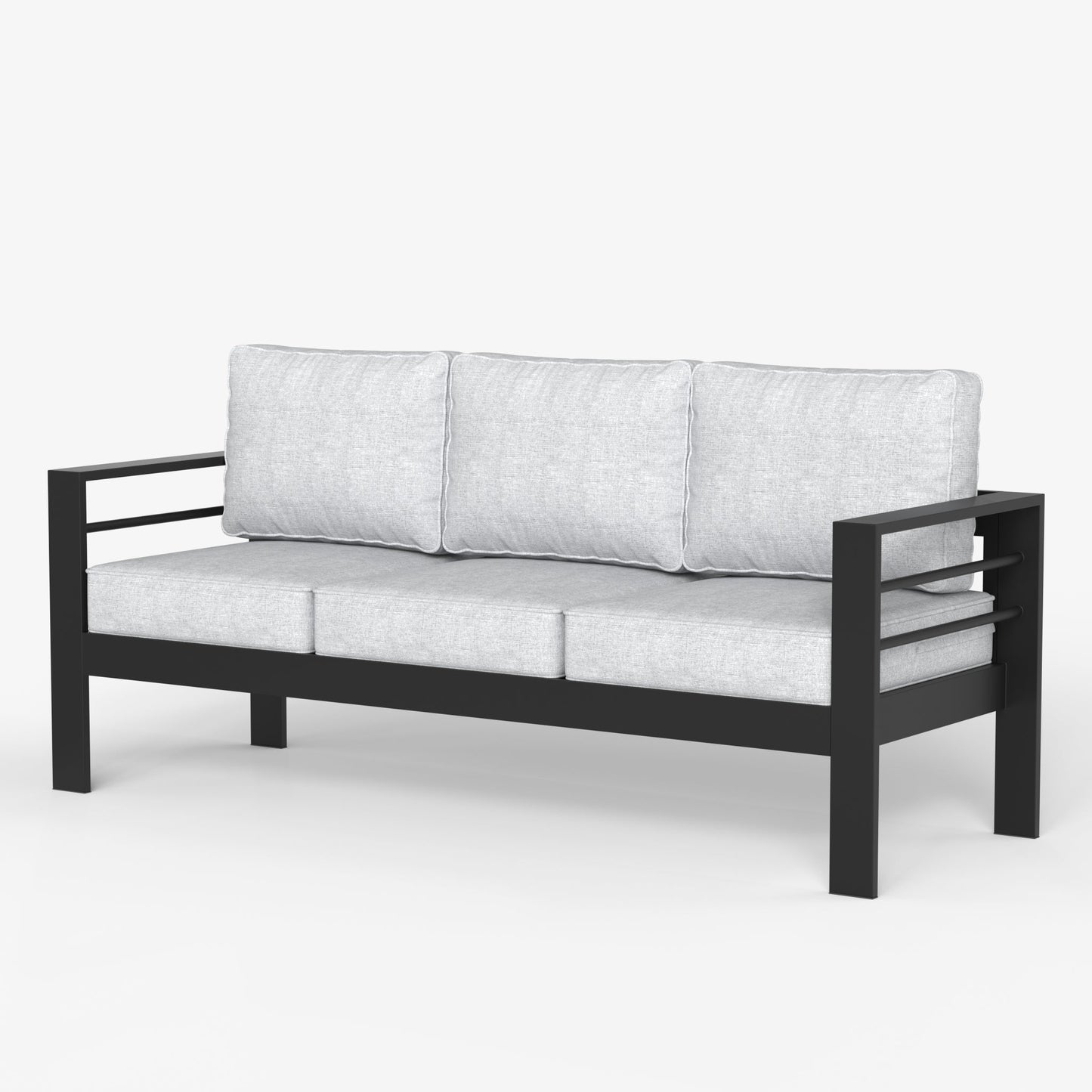 LayinSun Aluminum Outdoor Sofa 3 Seat - Alturas Collection