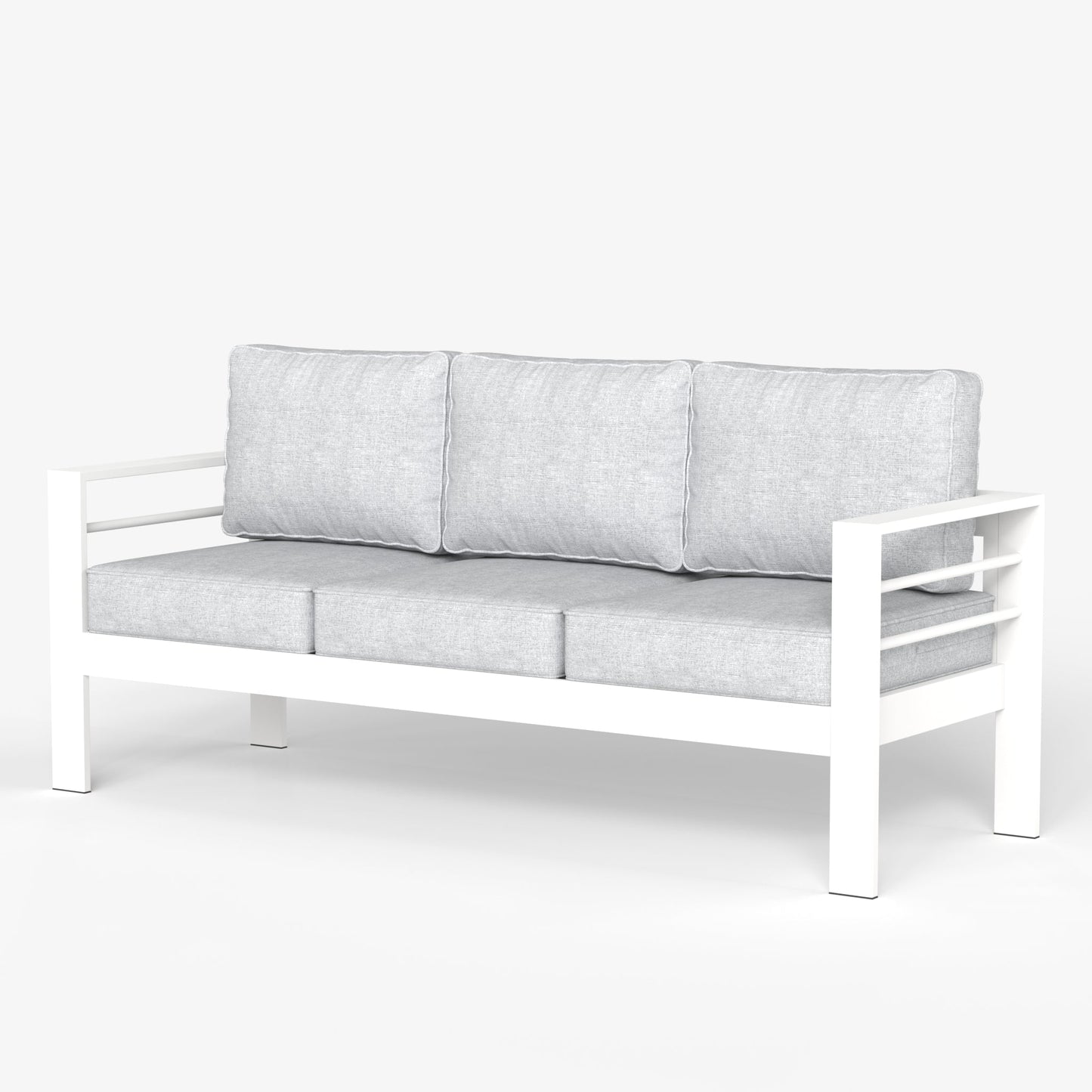 LayinSun Aluminum Outdoor Sofa 3 Seat - Alturas Collection