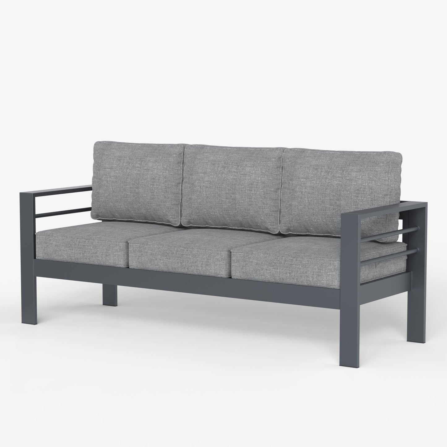 LayinSun Aluminum Outdoor Sofa 3 Seat - Alturas Collection